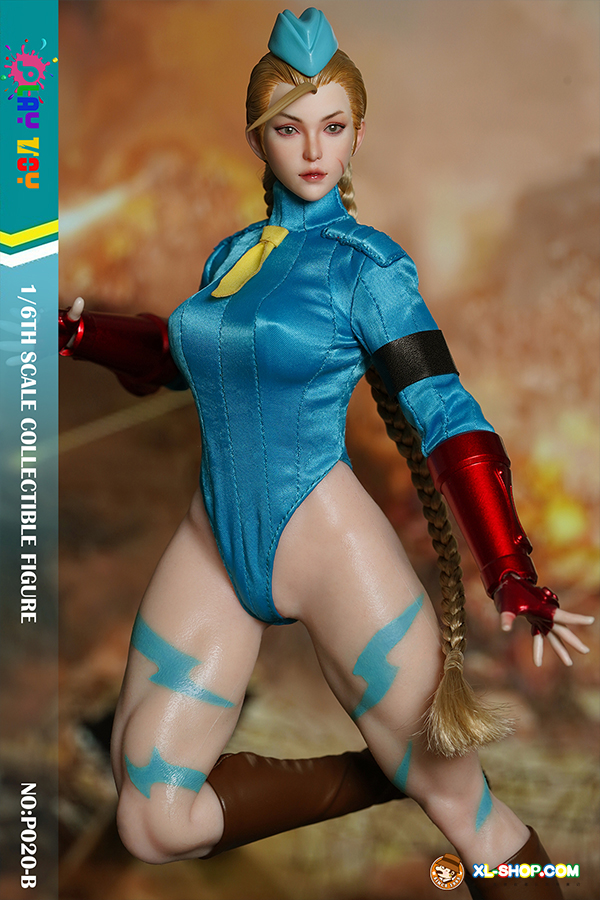 PLAY TOY 1/6 フィーメイル ファイター ブルー.Ver pt-p020b2__65849.1699665876.