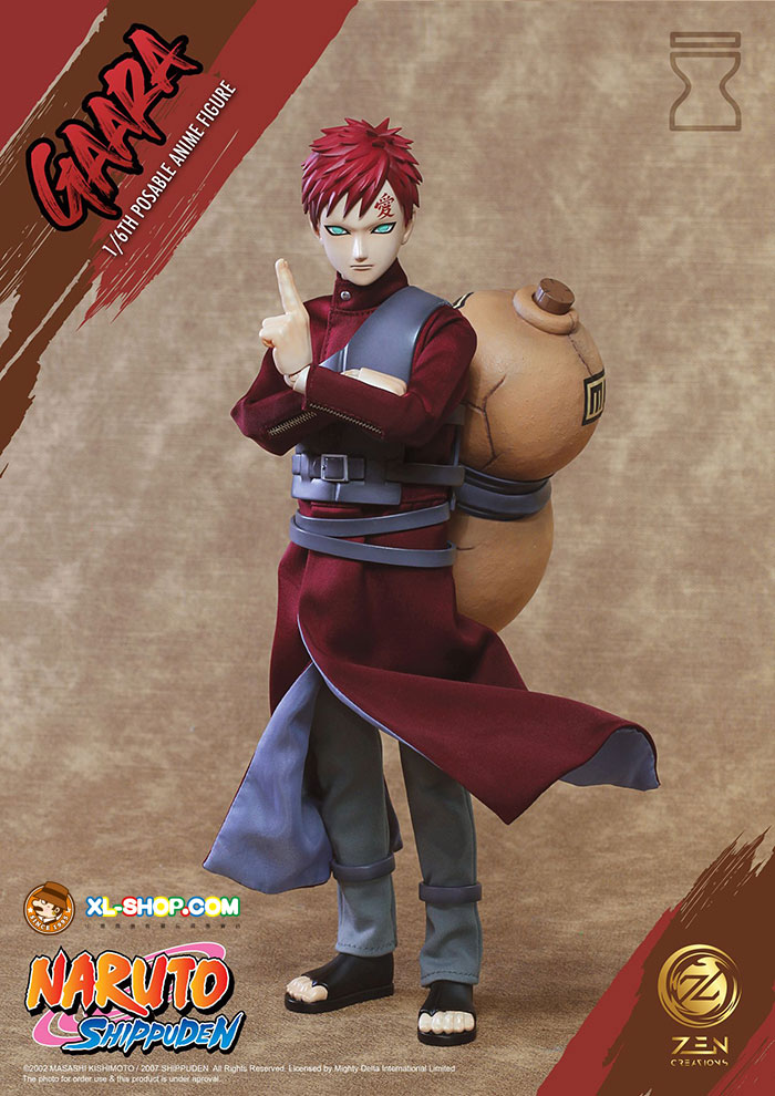 AmiAmi [Character & Hobby Shop]  NARUTO Shippuden New Illustration Gaara  Japanese Outfit w/Oilpaper Umbrella ver. Jumbo Acrylic Stand(Pre-order)