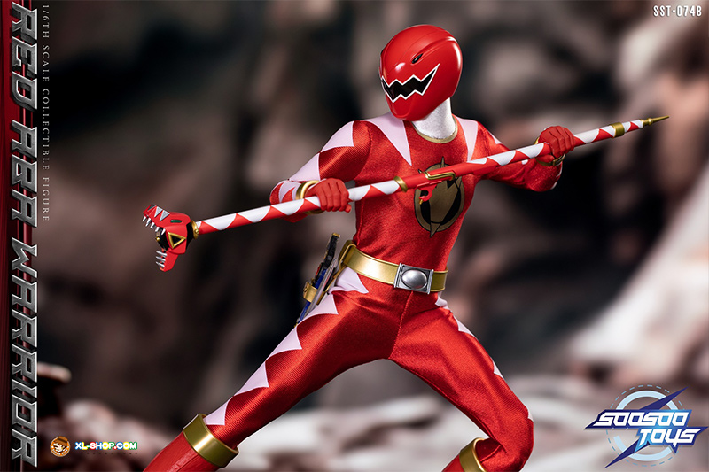 SooSooToys - SST-074B - 1/6 Power Ranger - Red Aba Warrior