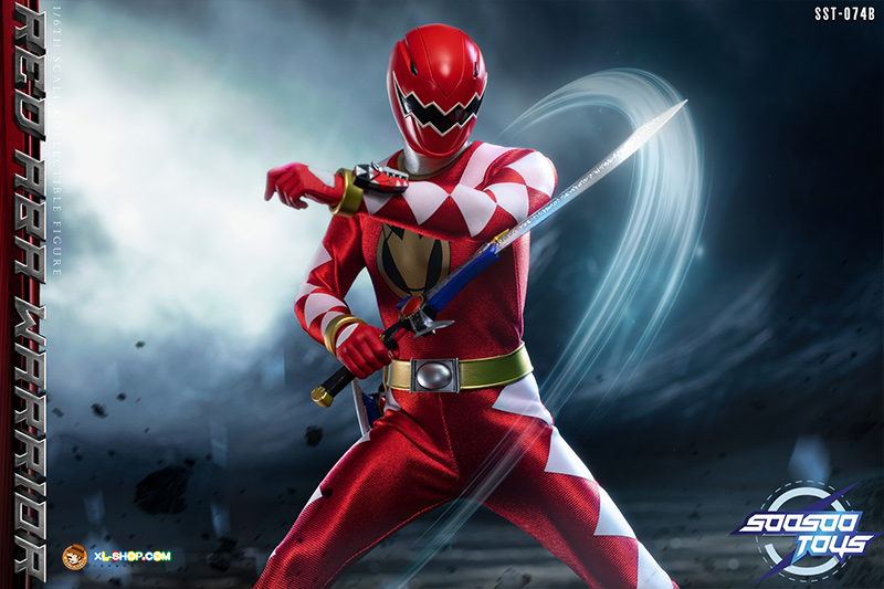 SooSooToys - SST-074B - 1/6 Power Ranger - Red Aba Warrior