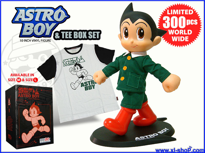 Ultra Design 10'' Astro Boy Figure & Tee Box Set (GREEN & BLACK