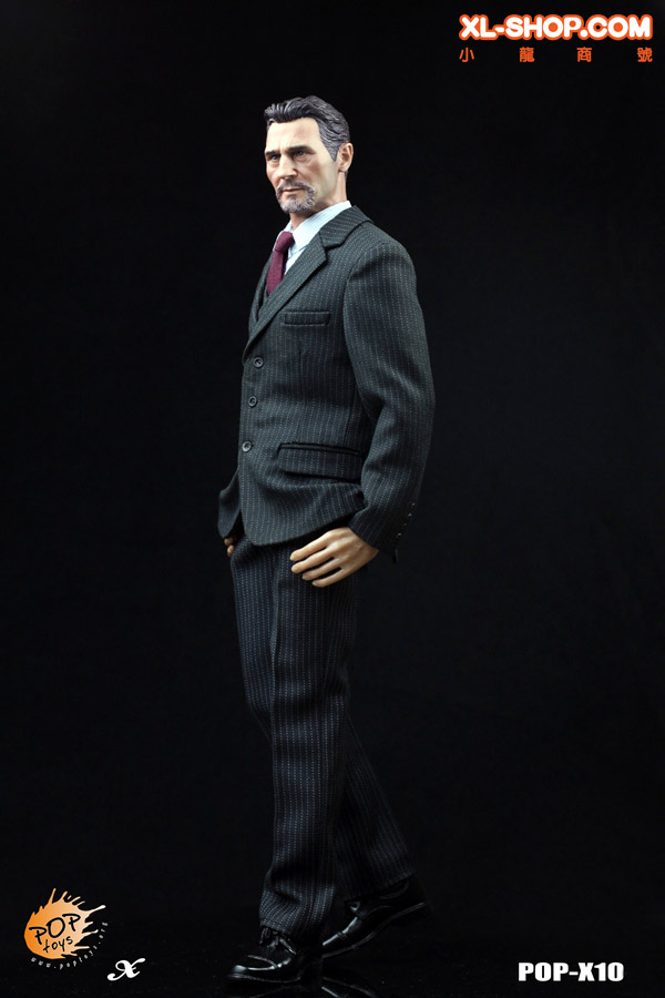 POP TOYS - 1/6 Accessories - X10 of Style Series - Men's striped Suit