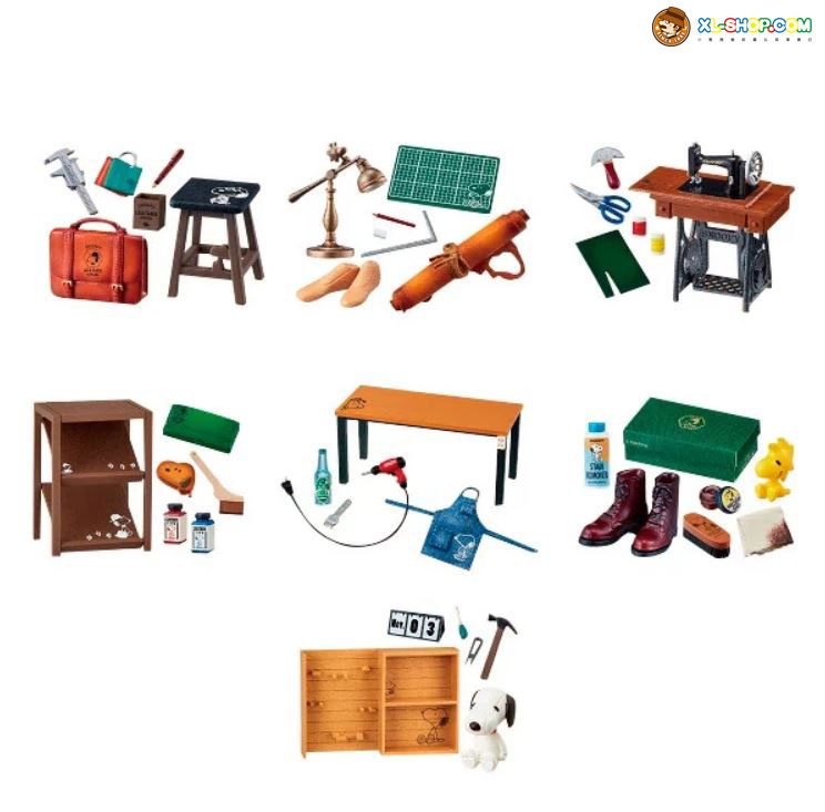 Snoopy SNOOPY'S Leather Atelier All 8 type set Japan import NEW Re-Ment Snoopy SNOOPY'S Leather Atelier All 8 type set Japan import NEW Re-Ment
