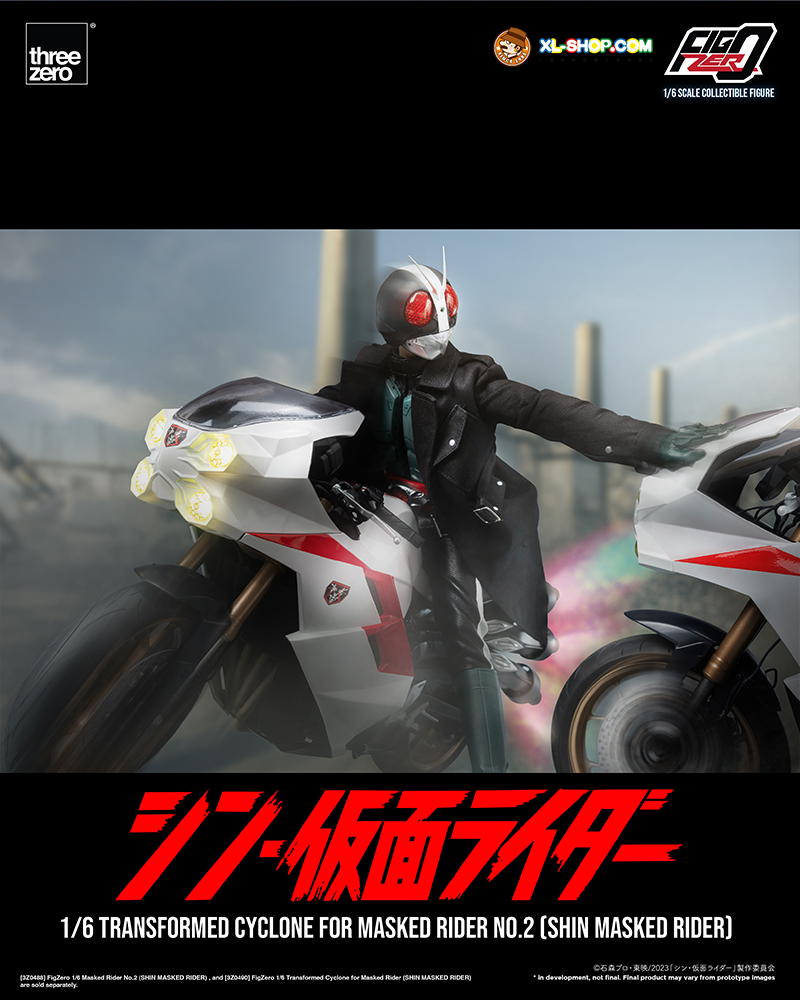 Mask Rider Zero Three Threezero - 3Z04930W0 - FigZero 1/6 Transformed Cyclone for Masked ...