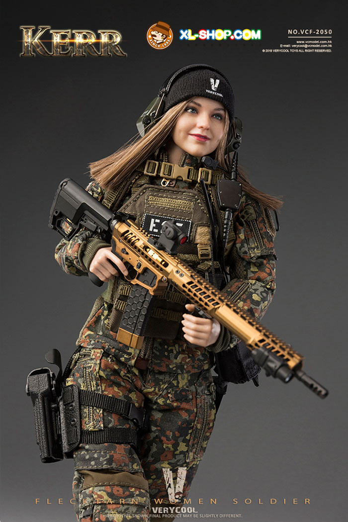 VERYCOOL - VCF-2050 - 1/6 FLECKTARN WOMEN SOLDIER - KERR Action Figure