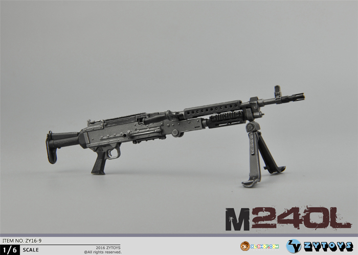 ZSMD 1/6 M240L Machine Gun Sniper Rifle Weapon Model ZY16-9 for 12 Inch  Figure : : Toys