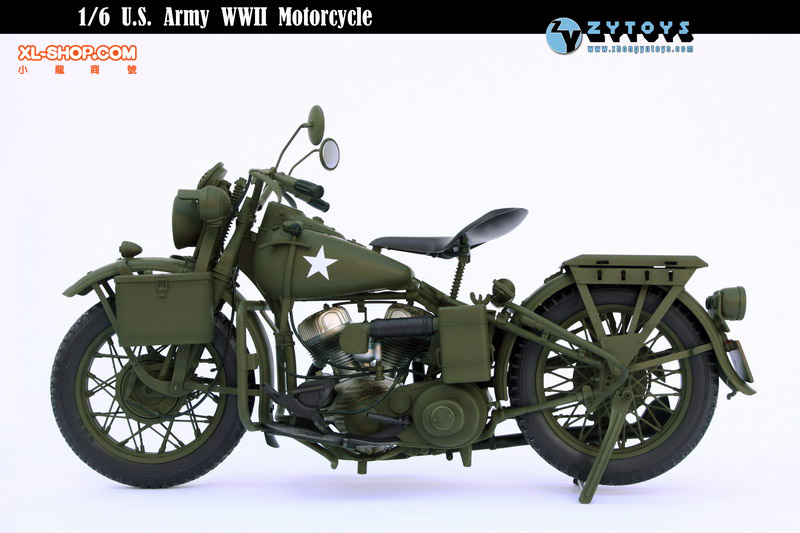 ZY Toys - 1/6 Accessories - U.S. Army WWII Motorcycle [Re-stocked]
