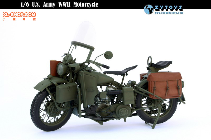 ZY Toys - 1/6 Accessories - U.S. Army WWII Motorcycle [Re-stocked]