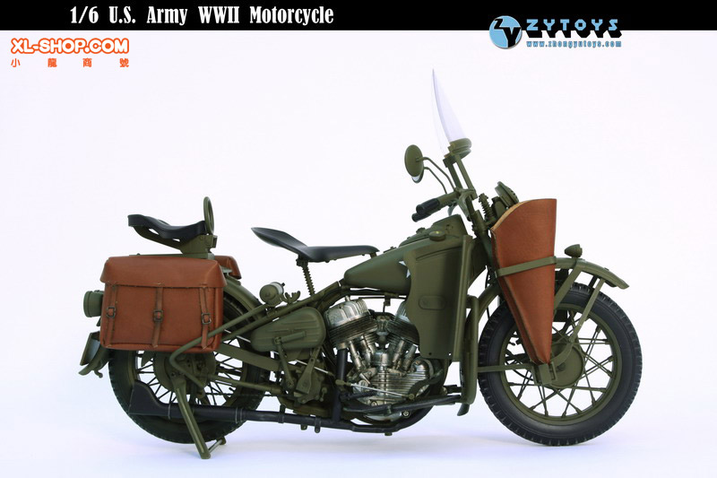 ZY Toys - 1/6 Accessories - U.S. Army WWII Motorcycle [Re-stocked]